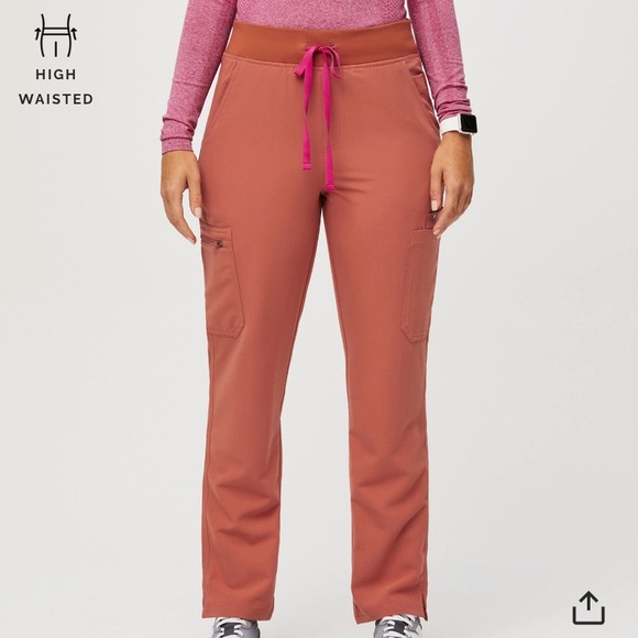 Figs XS-T High-Waisted Yola Scrub Pants - Picture 2 of 6